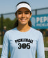Pepini Pickleball 305 | Long Sleeve Performance Tee by Pepini Pickleball β white Men's Long Sleeve Performance Tee front view